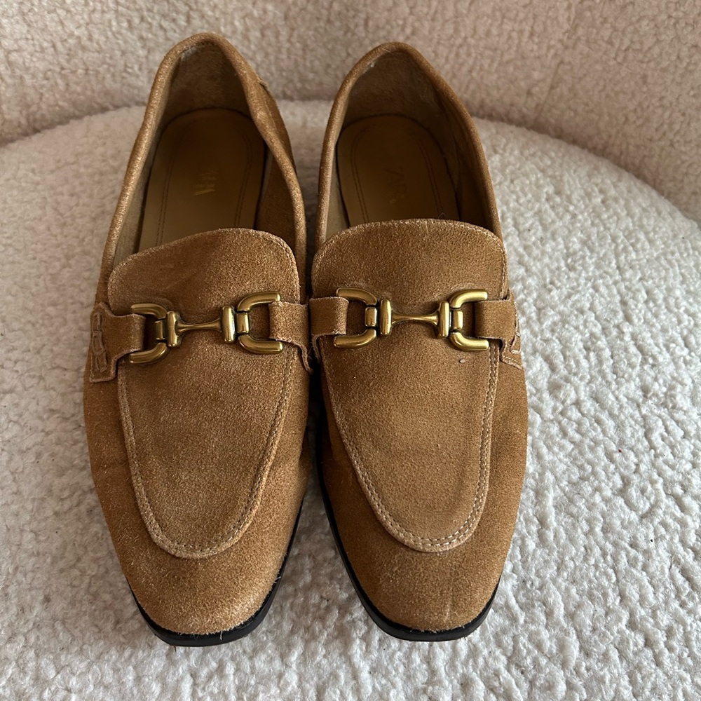 SOLD- Zara Suede Loafers